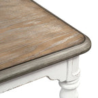 Table à manger à 6 pieds Magnolia Manor Antique White Weathered Bark