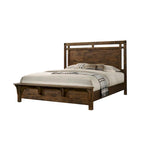 Chambre à coucher 6 pièces en panneau rustique marron