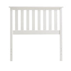 Tête de lit en bois blanc à 10 lattes