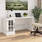 Bureau informatique de 60 W avec meuble de rangement.