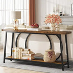 Table console de canapé de 70,9 pouces avec rangement pour entrée, couloir, salon derrière le canapé