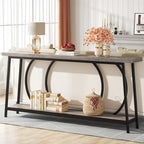 Table console de canapé de 70,9 pouces avec rangement pour entrée, couloir, salon derrière le canapé