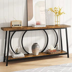 Table console de canapé de 70,9 pouces avec rangement pour entrée, couloir, salon derrière le canapé