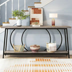 Table console de canapé de 70,9 pouces avec rangement pour entrée, couloir, salon derrière le canapé