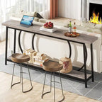 Table console de canapé de 70,9 pouces avec rangement pour entrée, couloir, salon derrière le canapé