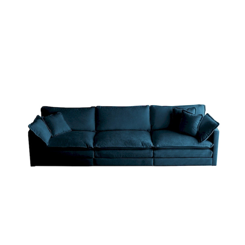 Canapé 3 places, Canapé de salon 1+1+3 places, Fauteuil d'appoint, Causeuse et Canapé 3 places Style moderne Accoudoirs ronds Canapé 3 pièces