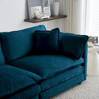Canapé 3 places, Canapé de salon 1+1+3 places, Fauteuil d'appoint, Causeuse et Canapé 3 places Style moderne Accoudoirs ronds Canapé 3 pièces