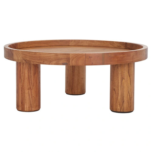 Table basse ronde à 3 pieds - 36 L x 36 P x 15 H - 36Lx36Px15H