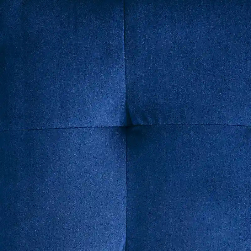 Pouf cube capitonné en velours