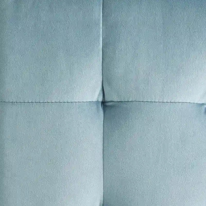 Pouf cube capitonné en velours