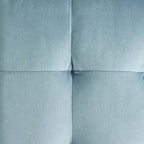 Pouf cube capitonné en velours