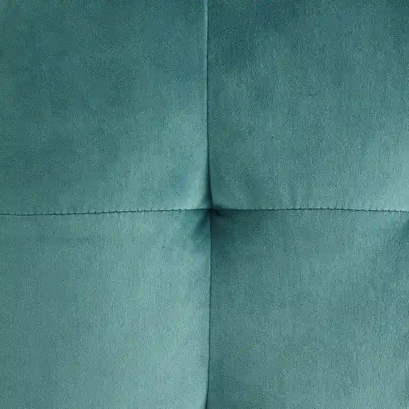 Pouf cube capitonné en velours