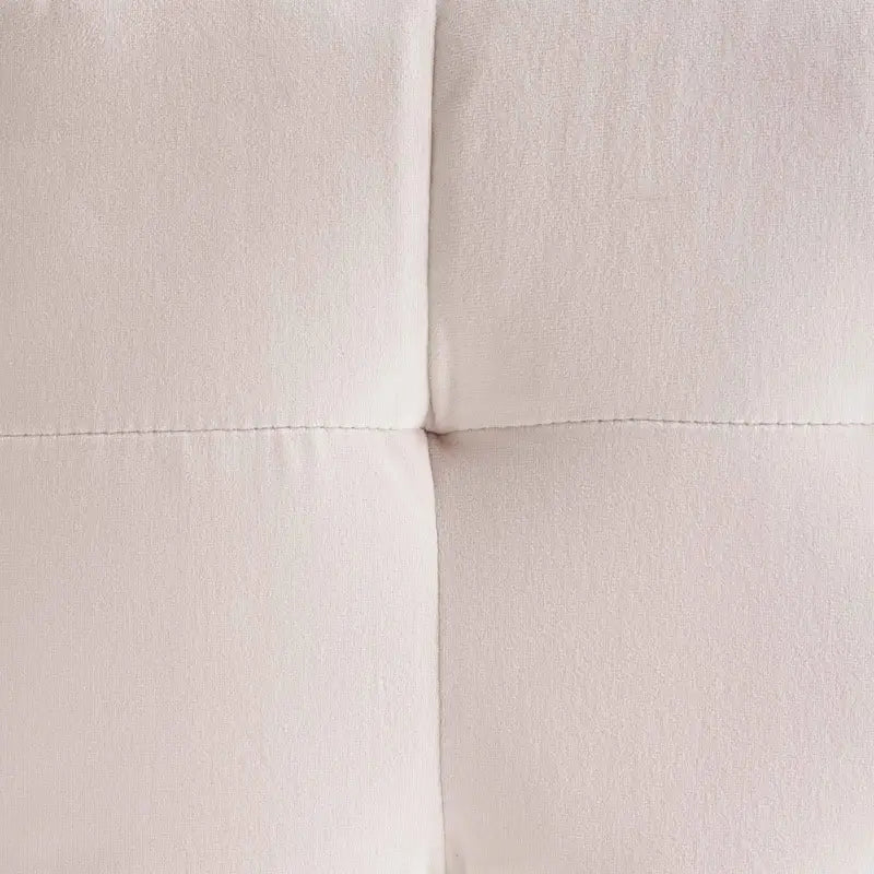 Pouf cube capitonné en velours