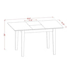 Table à manger East West Furniture – Comprend une table à manger rectangulaire et des chaises de salle à manger avec un banc (options de type d'assise de chaise)