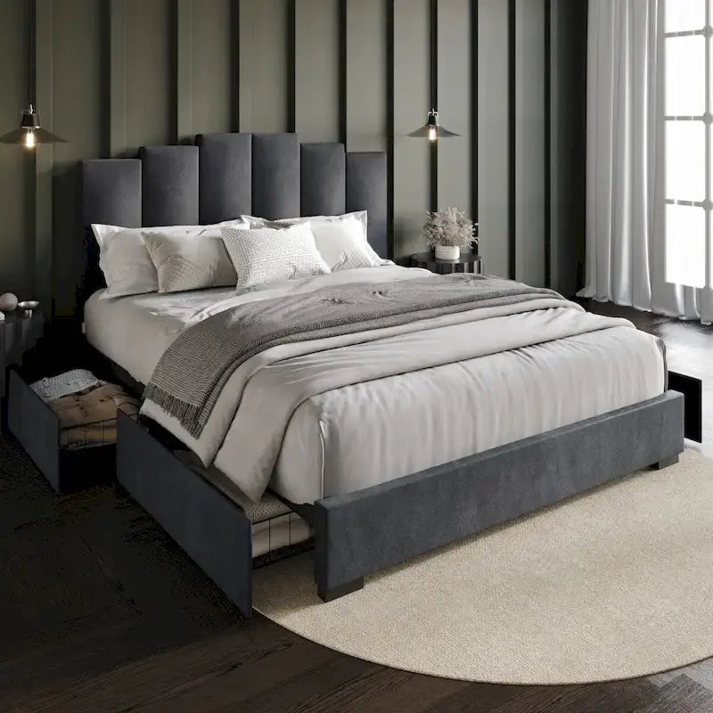Yuma Full Upholstered Storage Platform Bed