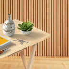 Plateaux de télévision pliants en bois avec support de rangement compact, Espresso, 5 pièces - 36.38