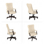 Fauteuil de bureau haut dossier avec accoudoirs et coussins