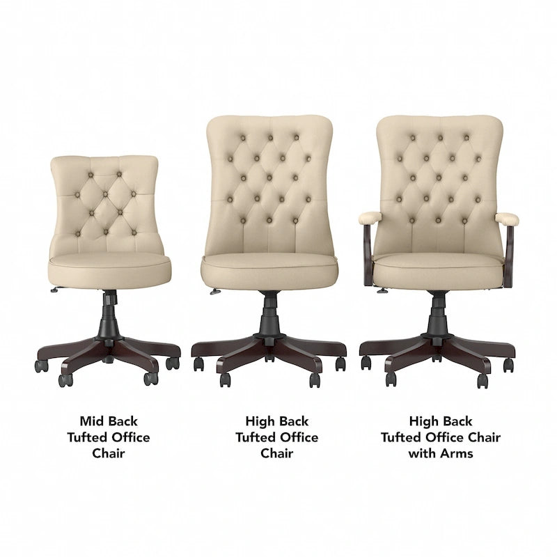 Fauteuil de bureau haut dossier avec accoudoirs et coussins