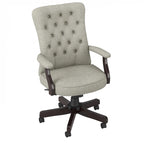 Fauteuil de bureau haut dossier avec accoudoirs et coussins