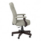 Fauteuil de bureau haut dossier avec accoudoirs et coussins