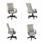 Fauteuil de bureau haut dossier avec accoudoirs et coussins