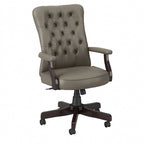 Fauteuil de bureau haut dossier avec accoudoirs et coussins