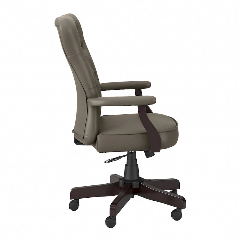 Fauteuil de bureau haut dossier avec accoudoirs et coussins