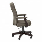 Fauteuil de bureau haut dossier avec accoudoirs et coussins