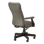 Fauteuil de bureau haut dossier avec accoudoirs et coussins