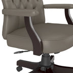 Fauteuil de bureau haut dossier avec accoudoirs et coussins