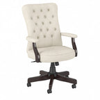 Fauteuil de bureau haut dossier avec accoudoirs et coussins